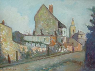 Sample artwork by Narcisse Poirier (1883 - 1984), known for landscape, still life painting, religious decorations - View similar artists and auction records